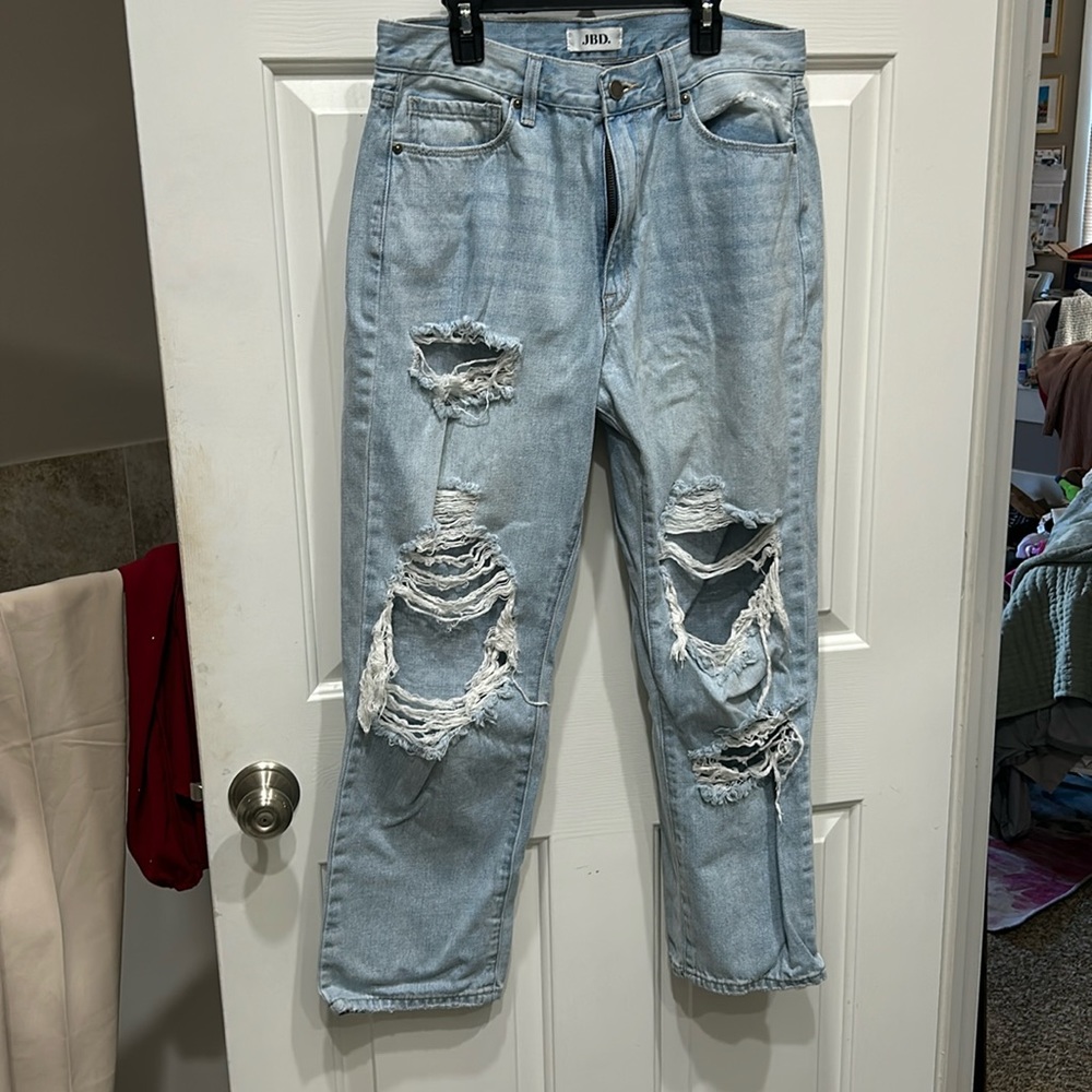 High waisted jeans